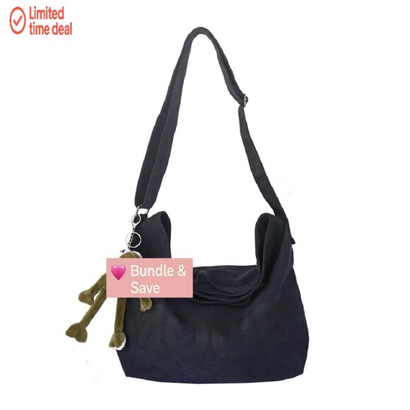 Vintage Canvas Messenger Bag Crossbody Shoulder Satchel Goth Grunge Handbag